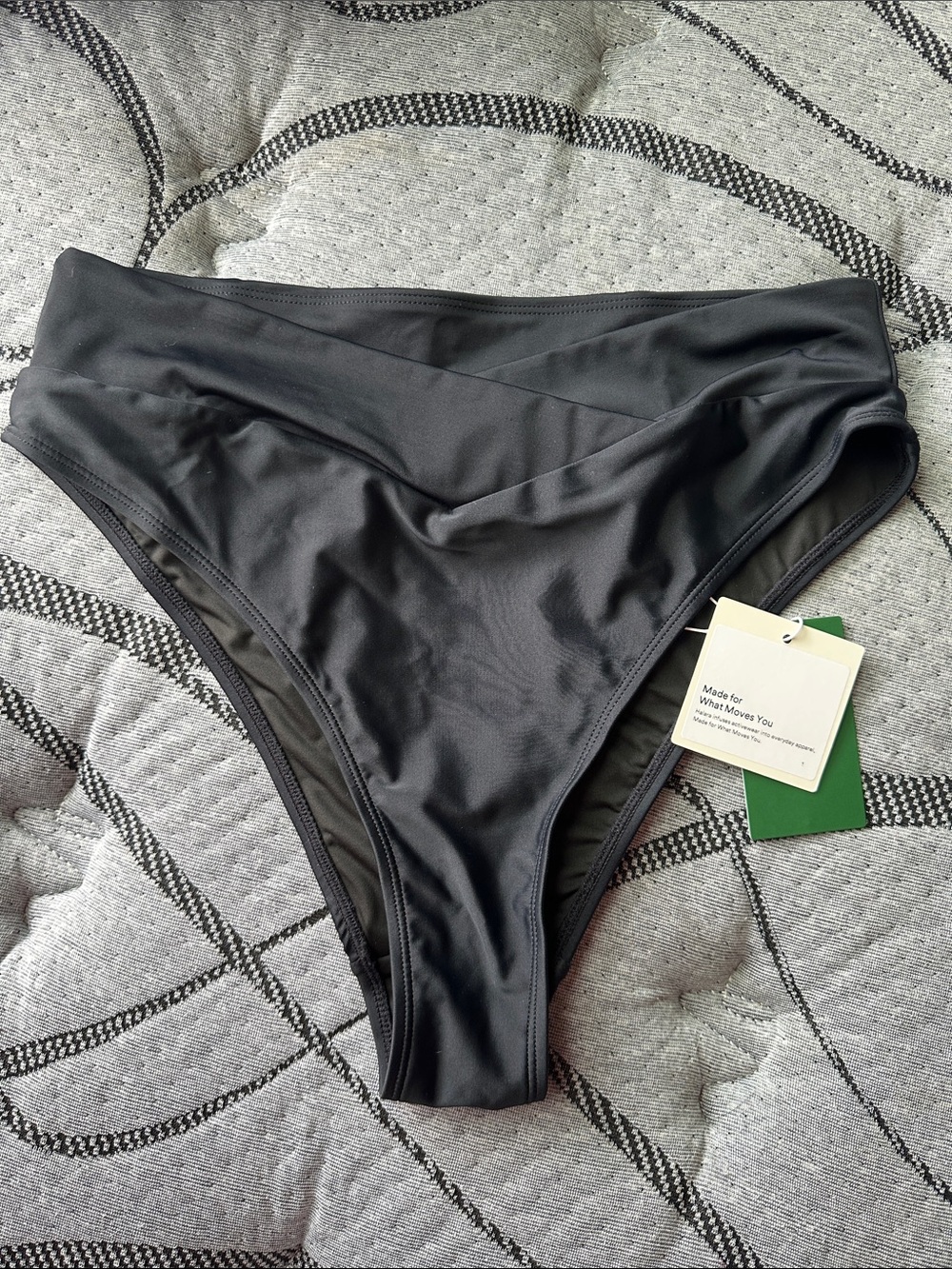 HALARA Black High-Cut Bikini Bottoms